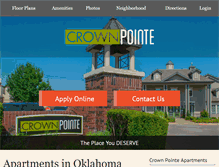 Tablet Screenshot of crownpointeapartmentsoklahomacity.com